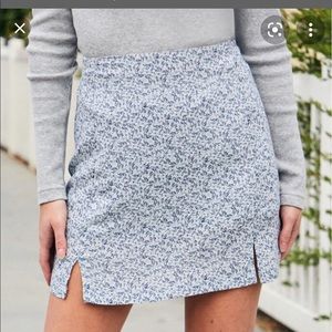 Brandy Melville Cara Floral Mini Skirt